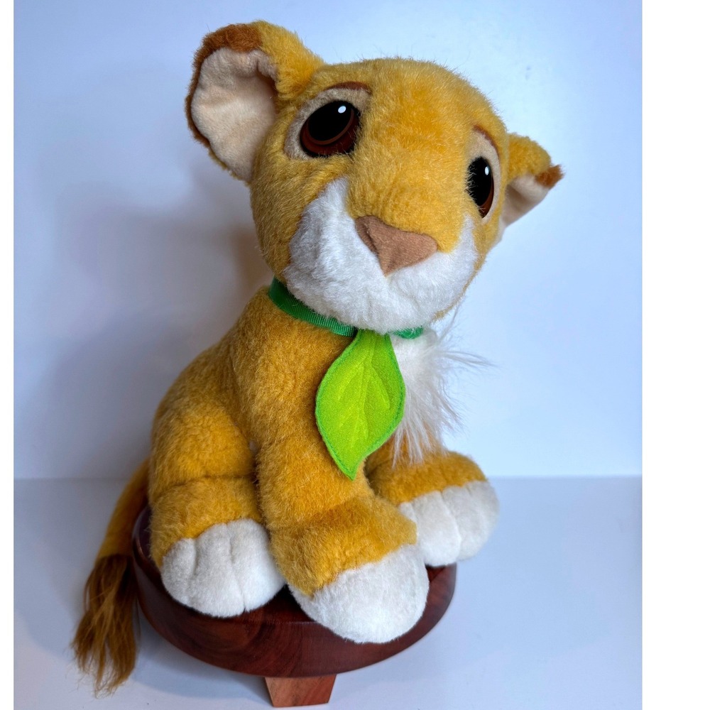 Vintage Disney Lion King Simba Plush 1993 Mattel Sad Eyes Cub Stuffed Animal